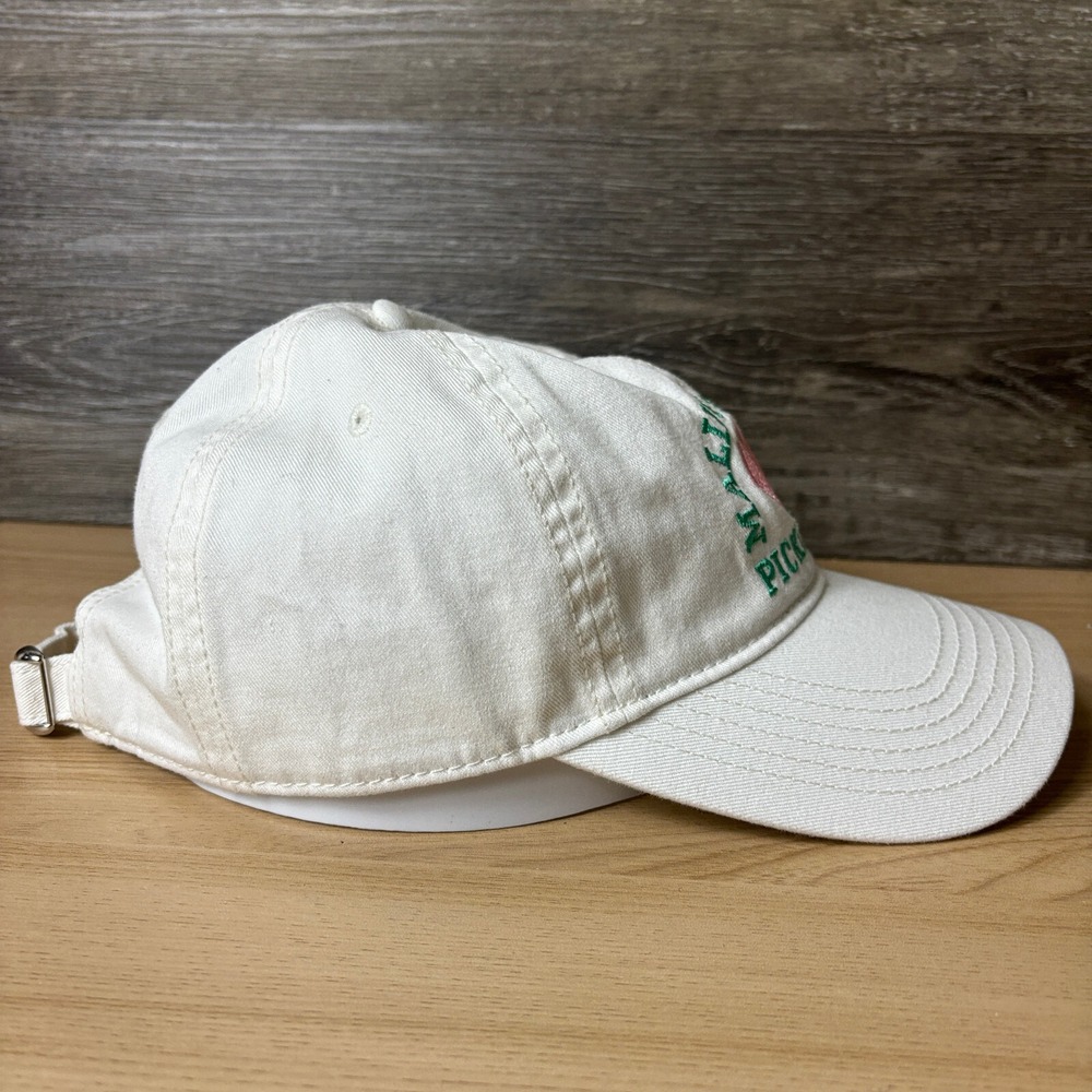 Malibu Beach Pickle Ball Hat Cap Strap Back Womens White Adjustable - Picture 6 of 9